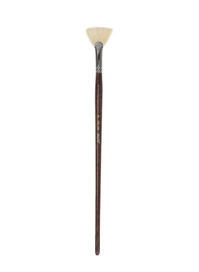 Brustro Artists Bristlewhite Fan Brush Series 1008 - Brush No. 6, Chungking Hog Bristle | Ideal for Oil, Acrylic Painting on Paper, Canvas, Fine Art Students and Professionals - Image 2